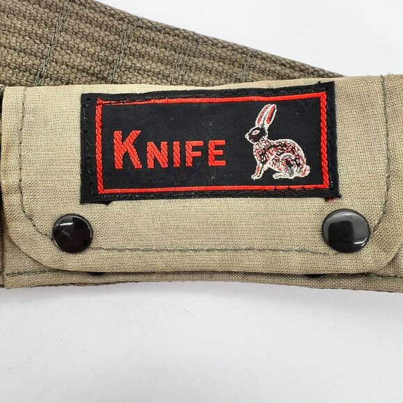 Vintage Survival Belt Compass Matches Knife Pouches Canvas Nylon Tactical Compas - Picture 4 of 16